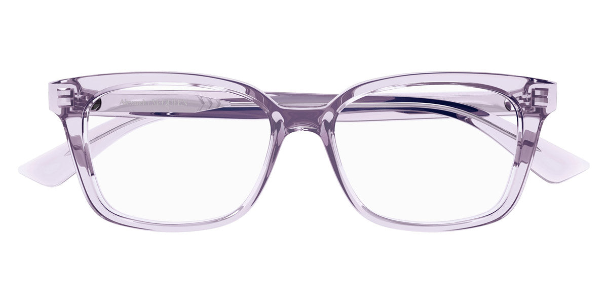 Alexander McQueen® AM0464O AMQ AM0464O 005 52 - 005 Violet Eyeglasses