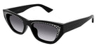Alexander McQueen® AM0465S AMQ AM0465S 001 54 - 001 Black / Grey Sunglasses