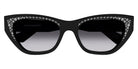 Alexander McQueen® AM0465S AMQ AM0465S 001 54 - 001 Black / Grey Sunglasses