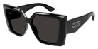Alexander McQueen® AM0467S AMQ AM0467S 001 56 - 001 Black / Grey Sunglasses