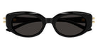 Alexander McQueen® AM0469S AMQ AM0469S 001 50 - 001 Black / Grey Sunglasses