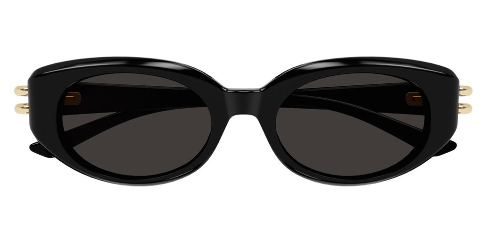 Alexander McQueen® AM0469S AMQ AM0469S 001 50 - 001 Black / Grey Sunglasses