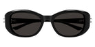 Alexander McQueen® AM0470SA AMQ AM0470SA 001 54 - 001 Black / Grey Sunglasses