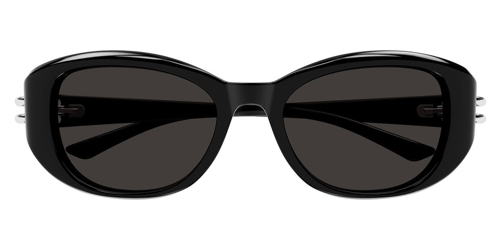Alexander McQueen® AM0470SA AMQ AM0470SA 001 54 - 001 Black / Grey Sunglasses
