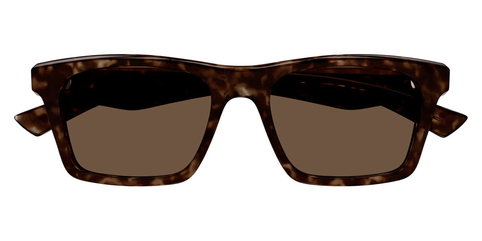 Alexander McQueen® AM0472S AMQ AM0472S 002 53 - 002 Havana / Brown Sunglasses