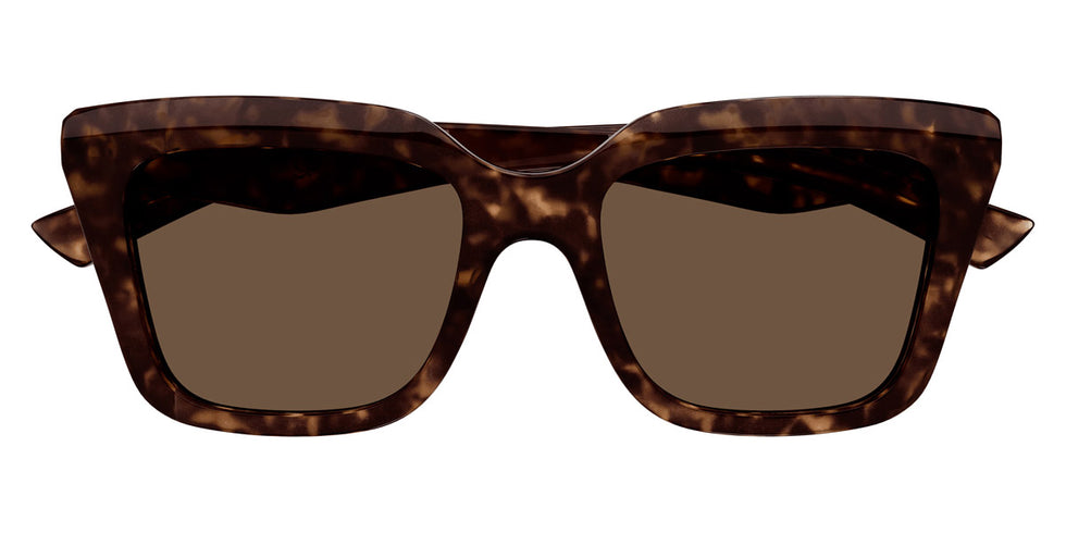 Alexander McQueen® AM0473SA AMQ AM0473SA 002 53 - 002 Havana / Brown Sunglasses