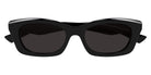 Alexander McQueen® AM0474S AMQ AM0474S 001 52 - 001 Black / Grey Sunglasses