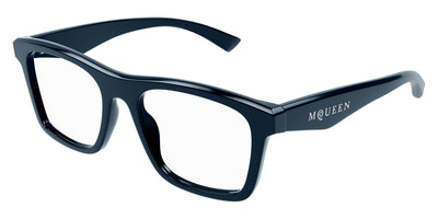 Alexander McQueen® AM0475O AMQ AM0475O 008 54 - 008 Blue Eyeglasses