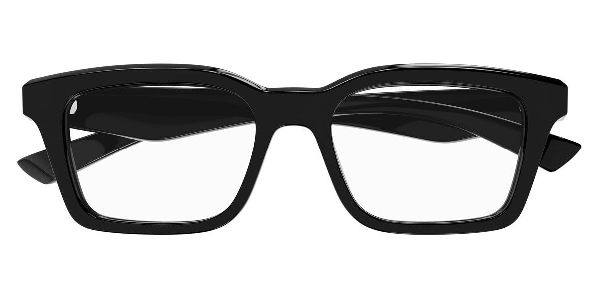 Alexander McQueen® AM0476O AMQ AM0476O 001 53 - 001 Black Eyeglasses