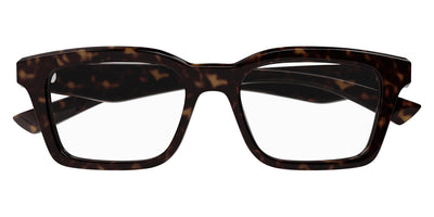 Alexander McQueen® AM0476O AMQ AM0476O 002 53 - 002 Havana Eyeglasses