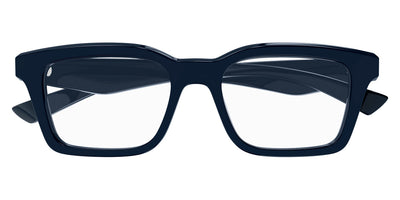 Alexander McQueen® AM0476O AMQ AM0476O 003 53 - 003 Blue Eyeglasses