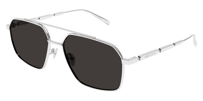 Alexander McQueen® AM0477S AMQ AM0477S 001 59 - 001 Silver / Grey Sunglasses