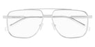 Alexander McQueen® AM0480O AMQ AM0480O 001 57 - 001 Silver Eyeglasses