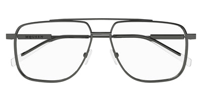 Alexander McQueen® AM0480O AMQ AM0480O 003 57 - 003 Gunmetal Eyeglasses
