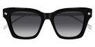 Alexander McQueen® AM0483S AMQ AM0483S 001 52 - 001 Black / Grey Sunglasses