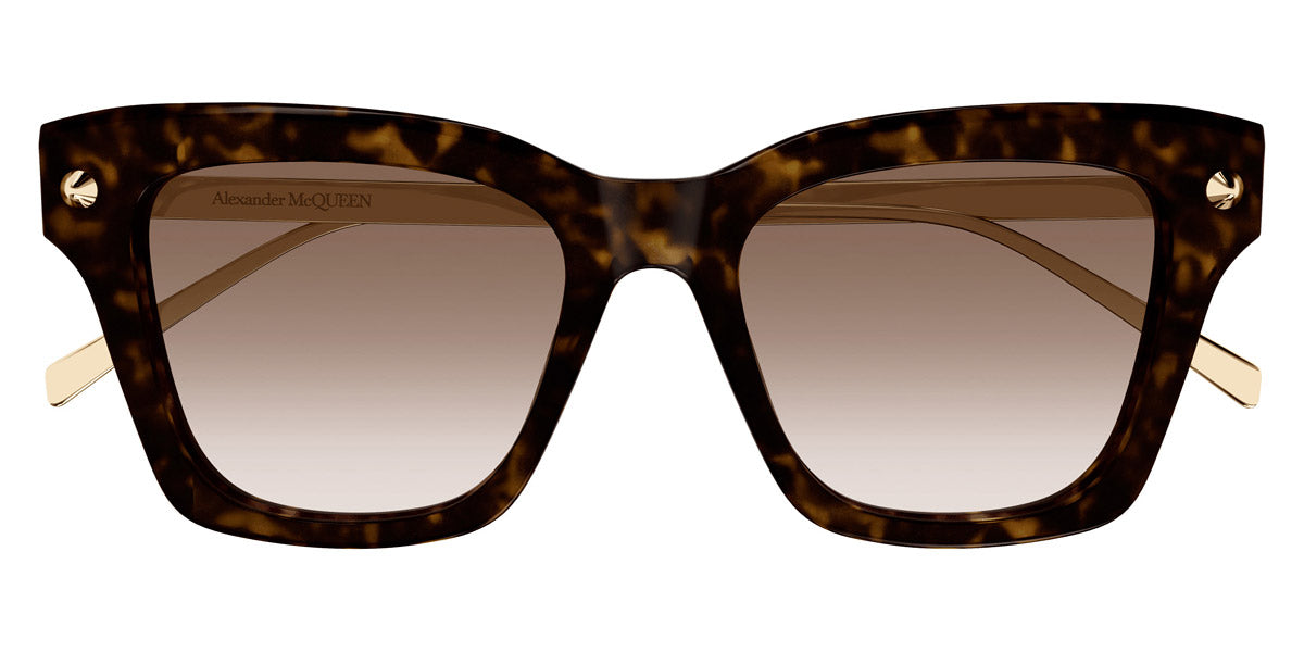 Alexander McQueen® AM0483S AMQ AM0483S 002 52 - 002 Havana / Brown Sunglasses
