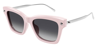 Alexander McQueen® AM0483S AMQ AM0483S 005 52 - 005 Pink / Grey Sunglasses