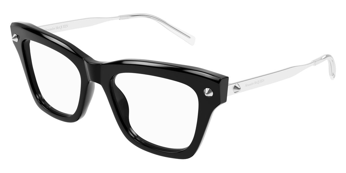 Alexander McQueen® AM0484O AMQ AM0484O 005 52 - 005 Black Eyeglasses