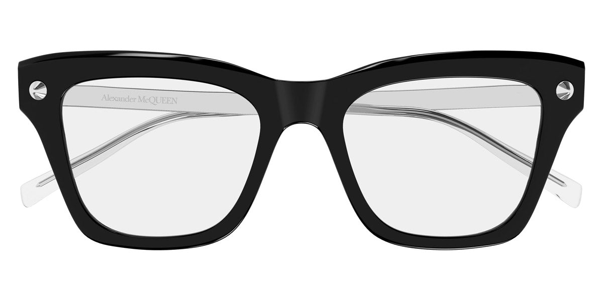 Alexander McQueen® AM0484O AMQ AM0484O 005 52 - 005 Black Eyeglasses