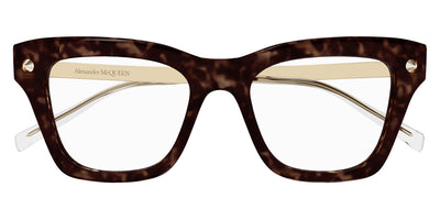 Alexander McQueen® AM0484O AMQ AM0484O 006 52 - 006 Havana Eyeglasses