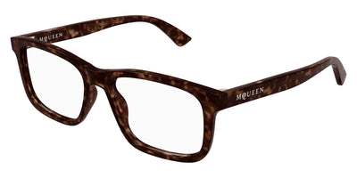 Alexander McQueen® AM0486O AMQ AM0486O 002 54 - 002 Havana Eyeglasses