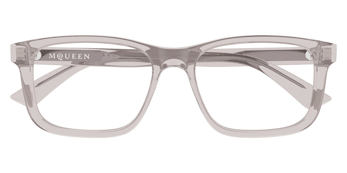 Alexander McQueen® AM0486O AMQ AM0486O 003 54 - 003 Grey Eyeglasses