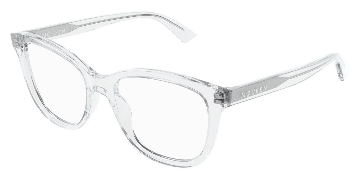 Alexander McQueen® AM0487O AMQ AM0487O 005 54 - 005 Crystal Eyeglasses