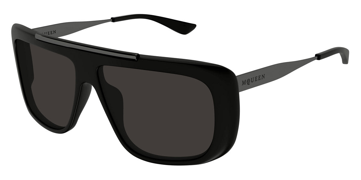 Alexander McQueen® AM0492S AMQ AM0492S 002 60 - 002 Black / Grey Sunglasses