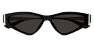 Alexander McQueen® AM0493S AMQ AM0493S 001 57 - 001 Black / Grey Sunglasses