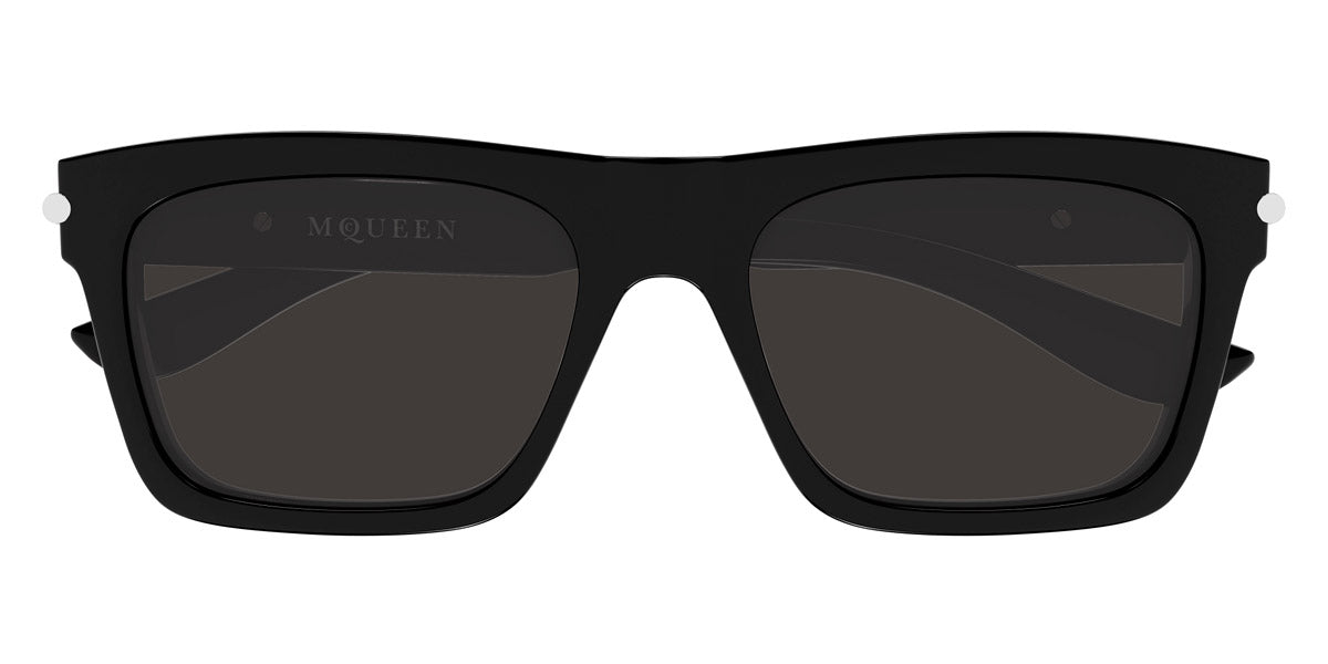 Alexander McQueen® AM0495S AMQ AM0495S 001 55 - 001 Black / Grey Sunglasses