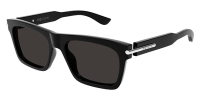 Alexander McQueen® AM0495S AMQ AM0495S 001 55 - 001 Black / Grey Sunglasses