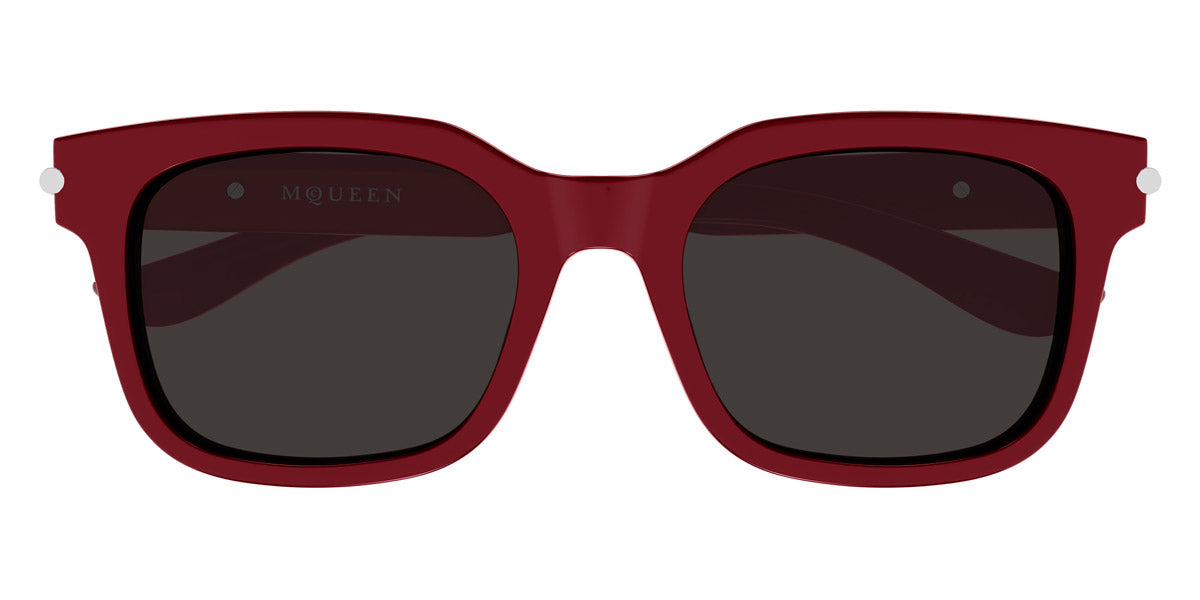 Alexander McQueen® AM0496SA AMQ AM0496SA 003 54 - 003 Burgundy / Grey Sunglasses