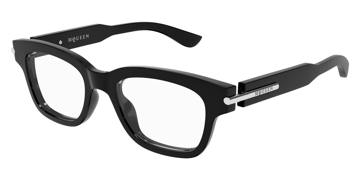 Alexander McQueen® AM0497O AMQ AM0497O 005 52 - 005 Black Eyeglasses
