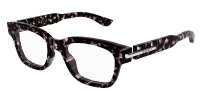 Alexander McQueen® AM0497O AMQ AM0497O 006 52 - 006 Havana Eyeglasses