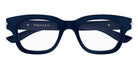 Alexander McQueen® AM0497O AMQ AM0497O 008 52 - 008 Blue Eyeglasses