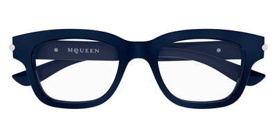 Alexander McQueen® AM0497O AMQ AM0497O 008 52 - 008 Blue Eyeglasses