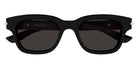 Alexander McQueen® AM0497S AMQ AM0497S 001 51 - 001 Black / Grey Sunglasses