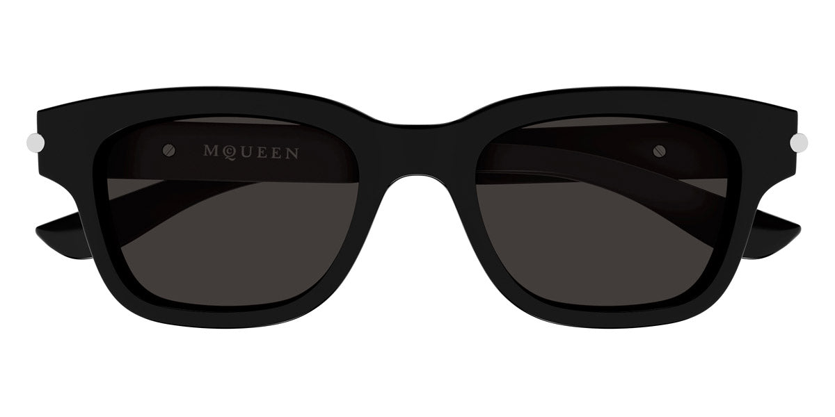 Alexander McQueen® AM0497S AMQ AM0497S 001 51 - 001 Black / Grey Sunglasses
