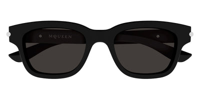 Alexander McQueen® AM0497S AMQ AM0497S 001 51 - 001 Black / Grey Sunglasses