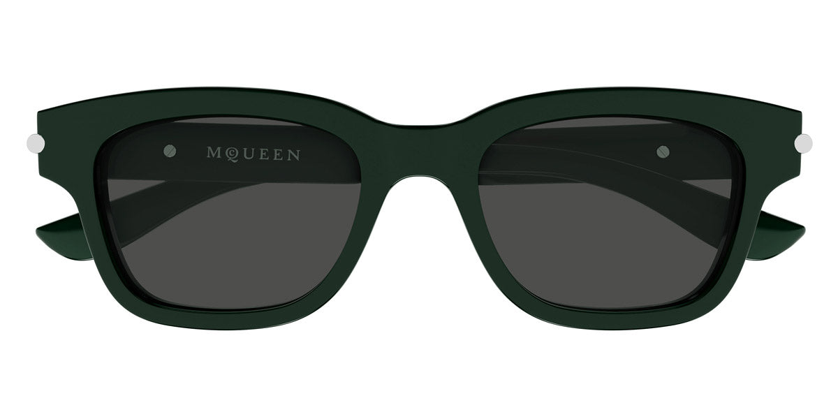 Alexander McQueen® AM0497S AMQ AM0497S 003 51 - 004 Green / Grey Sunglasses