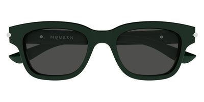 Alexander McQueen® AM0497S AMQ AM0497S 003 51 - 004 Green / Grey Sunglasses