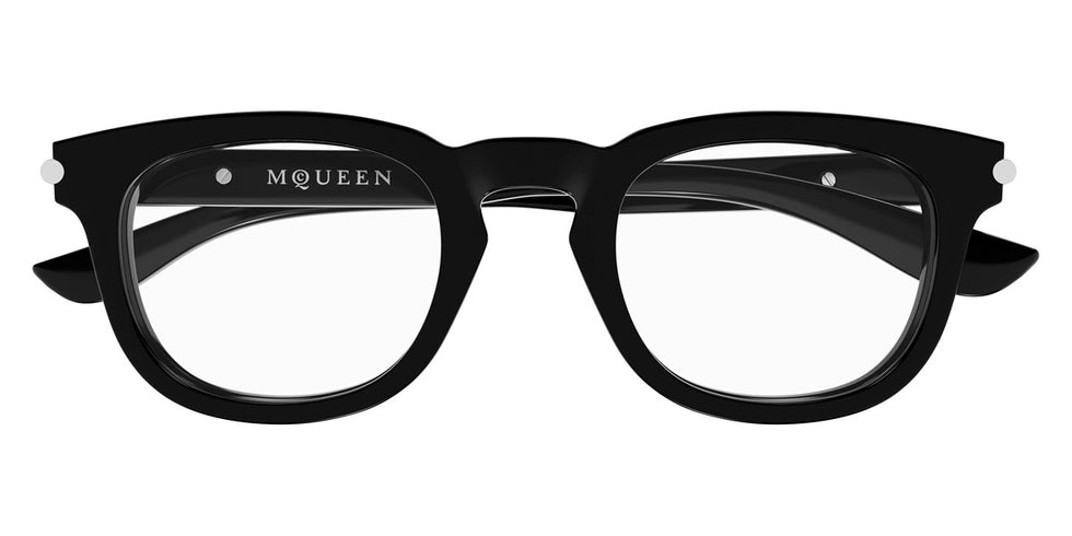 Alexander McQueen® AM0498O AMQ AM0498O 001 48 - 001 Black Eyeglasses