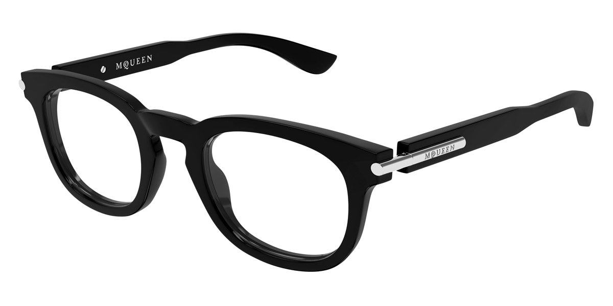 Alexander McQueen® AM0498O AMQ AM0498O 001 48 - 001 Black Eyeglasses