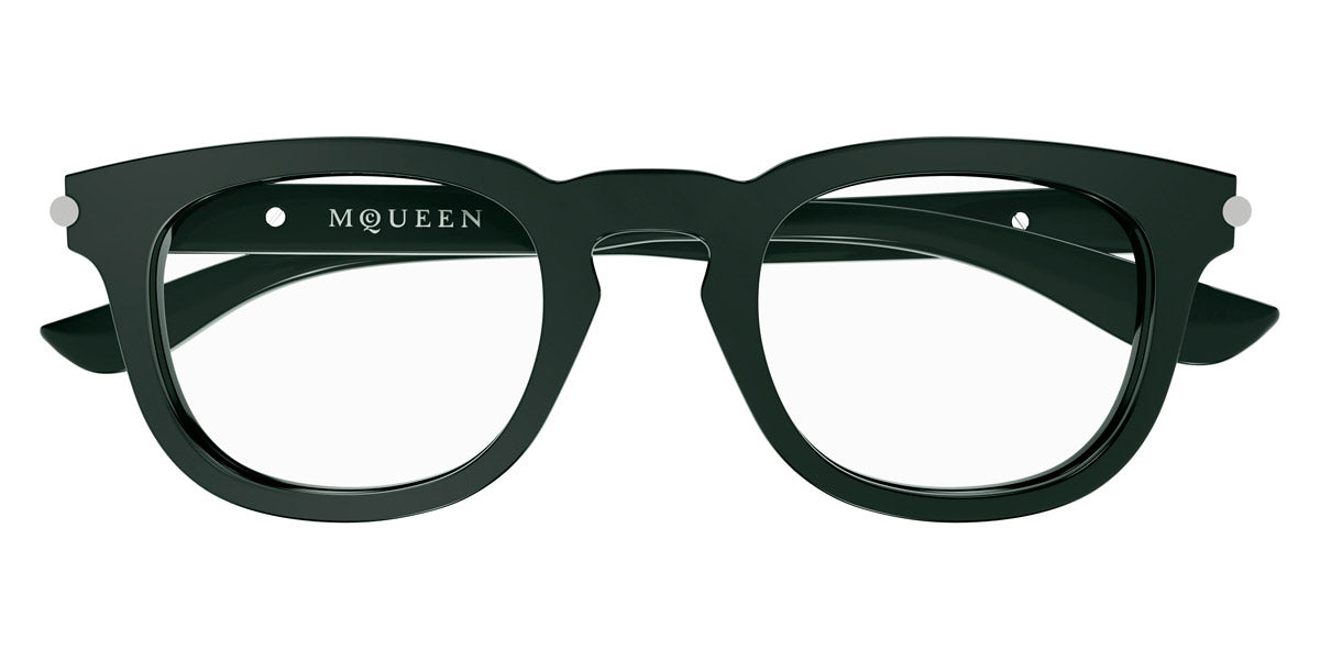 Alexander McQueen® AM0498O AMQ AM0498O 004 48 - 004 Green Eyeglasses