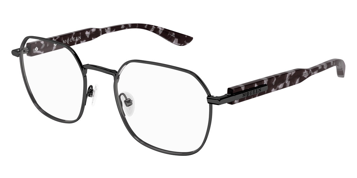 Alexander McQueen® AM0499O AMQ AM0499O 002 52 - 002 Gunmetal Eyeglasses