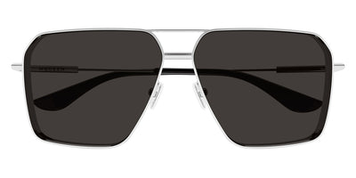 Alexander McQueen® AM0500S AMQ AM0500S 001 60 - 001 Silver / Grey Sunglasses