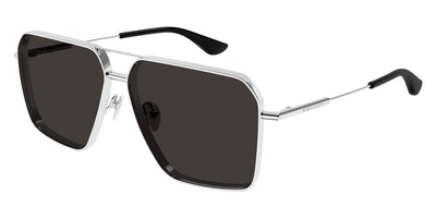 Alexander McQueen® AM0500S AMQ AM0500S 001 60 - 001 Silver / Grey Sunglasses