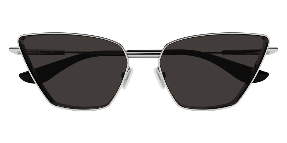 Alexander McQueen® AM0501S AMQ AM0501S 001 58 - 001 Silver / Grey Sunglasses