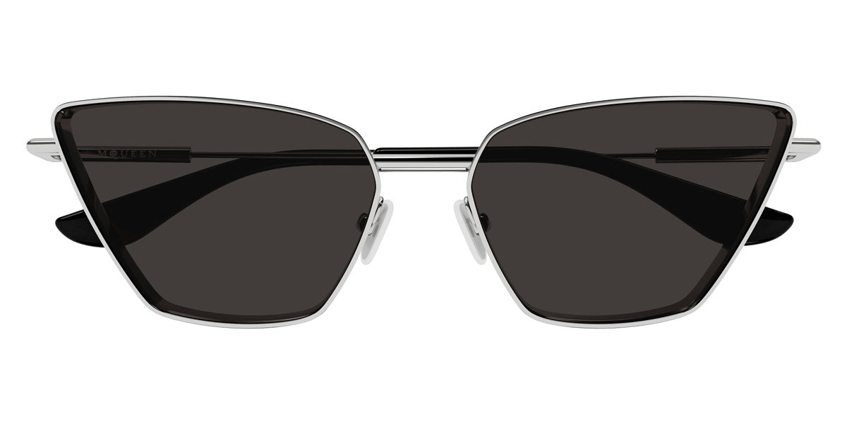 Alexander McQueen® AM0501S AMQ AM0501S 001 58 - 001 Silver / Grey Sunglasses