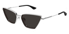 Alexander McQueen® AM0501S AMQ AM0501S 001 58 - 001 Silver / Grey Sunglasses